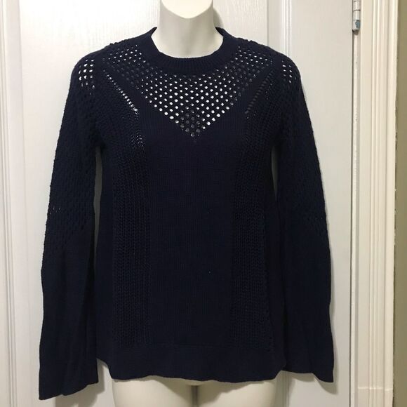 Reitmans The Short Cut Navy Blue Women Sweater Longsleeves XXS - Picture 1 of 11